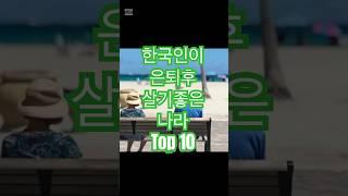 한국인이 은퇴후 살기좋은나라 Top7 #은퇴후생활 #은퇴#랭킹