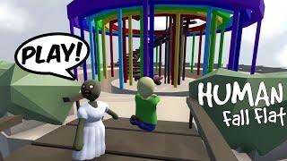 BALDI AND GRANNY AT AMAZING PLAYGROUND in HUMAN FALL FLAT