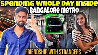 One Day inside Bangalore metro |Make friends |No food|kannada challenge| Vikas Gowda