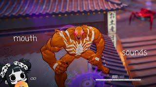 【ASMR RIVALS】new VENOM emote + gameplay⋆.˚ gummy rings  noms  mouth sounds