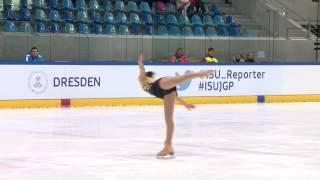 ISU 2014 Jr Grand Prix Dresden Ladies Short Program Selena ZHAO CAN