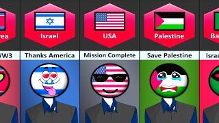 What If Israel Win - Reaction From Different Countries | genuine data