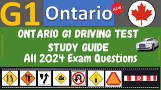 G1 test Ontario 2024  | G1 Practice Test  Ontario  2024 |  G1 Driving Test - All 2024 Exam Questions