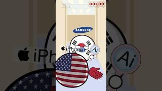 Phone slap | Iphone vs Samsung #countryballs