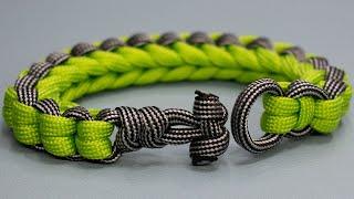 Pulsera paracord con nudo fácil sin hebilla