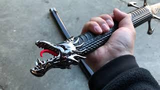 Black Dragon Samurai Katana Sword