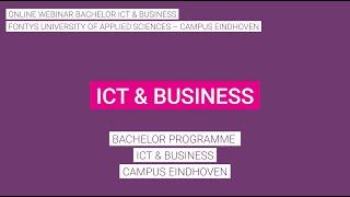 Webinar ICT & Business - Fontys ICT