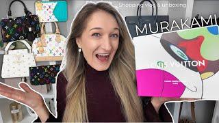 LOUIS VUITTON x MURAKAMI🩷 Shopping vlog & unboxing on launch day - Louis Vuitton haul | Lesley Adina