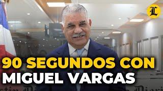 90 segundos con el candidato a Presidencial de PRD Miguel Vargas