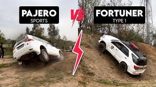 Fortuner VS Pajero Sports | OffRoad Performance Comparison | 4WD 4x4 2024