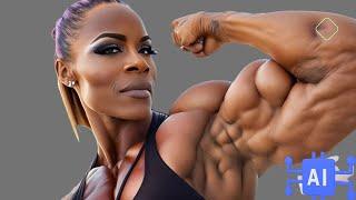 AI Muscles Female Bodybuilders |  AI FBB | These FBB Don's Exist | ifbb pro muscles