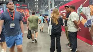 Walk through new York fanatics fest 2024 early and day one. Lots of stuff to see #fanatics  #sports