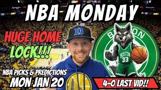 NBA Picks Today Monday 1/20/2025 | Free NBA Best Bets, Predictions & Player Props