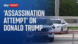 Trump: Man arrested and AK-47 rifle recovered after 'apparent assassination attempt'