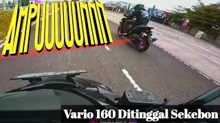 Gilaqqkkk! Hilang Harga Diri Vario 160 Ditinggal Sekebon Sama Aerox Turbo #review