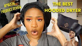 I reviewed the ELEGANTY SOFT BONNET HOODED HAIR DRYER | GAME CHANGER YALL!! | My Natural Hairstyles