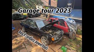 2023 garage tour | cordless BOSCH powertools | GSA 18V Li-C | GRO 12V-35 | GDS 18V200 | GSB 185-Li