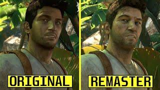 Uncharted Drake's Fortune Remastered vs Original Graphics Comparison | PS3 vs PS5