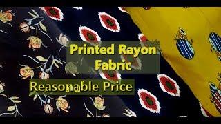 Printed  Rayon Viscose Fabrics Running Material Online Shopping India : Fabric Bazaar