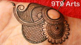 Very beautiful stylish front hand mehndi design | easy mehndi design | mehndi ka design | mehndi.