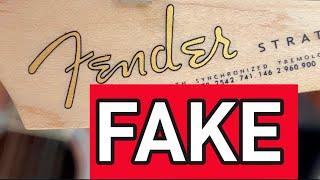 China Copy of Fender Strat #chinacopy #fenderstratocaster #fake