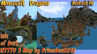 Isle of Berk HTTYD 3 Map by PrimeBee2812 Minecraft Bedrock Map for Age of Berk Addon