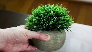 Faux Green Grass Shrub makes Great Decoration