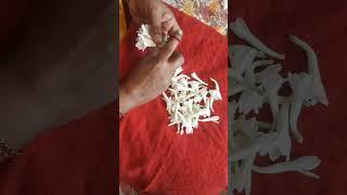 How to make sampangi garland using double colour wool