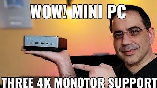 Best 2021 Mini PC from Minisforum U820 Windows Pro and 3 4k Monitors