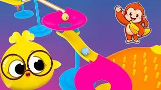 Slide Fun | Abc Phonics Song | Learn Abc Phonics Shapes Numbers Colors |education Piano Super