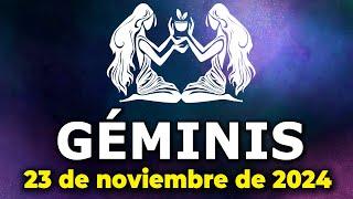 𝐄𝐋 𝐔𝐍𝐈𝐕𝐄𝐑𝐒𝐎 𝐄𝐒𝐓Á 𝐃𝐄 𝐓𝐔 𝐋𝐀𝐃𝐎⭐️️ GéminisHoroscopo de hoy  23  de noviembre de 2024 |Tarot