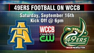 6pm Saturday: North Carolina A&T @ Charlotte 49ers Live on WCCB, Charlotte's CW