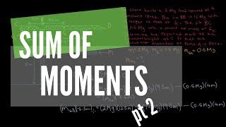 How to Calculate the Moment About a Point  |  Pt 2 - Another 2D Example