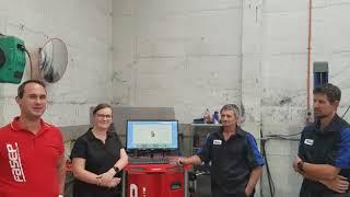 Urenui Automotive w/ their FASEP Wheel Aligner