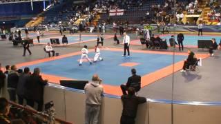 Maksim Smirnov (Blue), European Taekwondo ITF Championship, Minsk 2014.