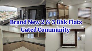 Brand New 2 & 3 Bhk Flats For Sale in Gated Community || HMDA & RERA Approved || Ready To Occupy