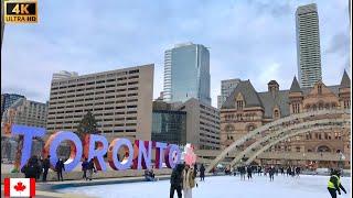  Freezing Cold Day | Downtown Toronto | Canada