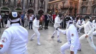 Flash Mob Scherma - Piazza Duomo Catania (by FIS, TISSOT, COMITATO SICILIASCHERMA)