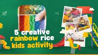 5 Creative Rainbow Rice Activity | Dr Garima Malhotra