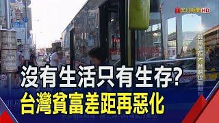 主計處公布台灣貧富差距66.9倍 貧富差距再惡化!  面臨低薪、高物價時代  學者籲政府檢討稅制調整｜非凡財經新聞｜20240607