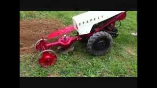 Video #1 Gravely Tractor Demonstration Series 1962 Gravely Rotary Plow Gravely Plowing