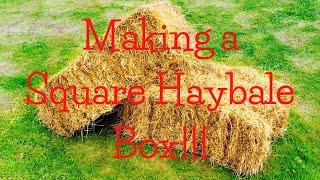 Hay Bale Box #hay #baler #diy