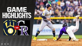 Brewers vs. Rockies Highlights (7/1/24) | MLB Highlights