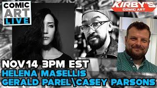 Comic Art LIVE Fall 2020 Panel with Artists Helena Masellis, Gerald Parel & Casey Parsons