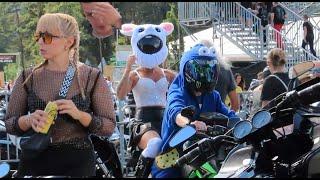 Angels and Amazing Helmets Bikers at European Bike Week Rally