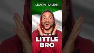 #shorts #mercuri_88 Learn Italian with Little Bro - Cotton swab #funny #comedy #italian #learning