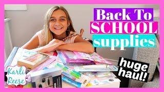 BACK TO SCHOOL SUPPLIES HAUL