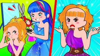 Funny Situations in Poor Princess Lisa's Hair Salon! | Poor Princess Life Animation