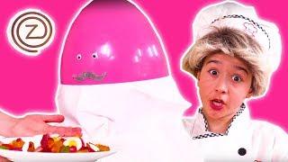 PRINCESS COOKS FOR MR ZUZAA  Zuzaachef: Episode 2  - Princesses In Real Life - Kiddyzuzaa