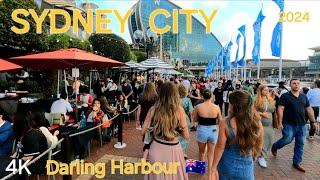 Sydney Australia Virtual walking tour - Darling Harbour | 4K HDR